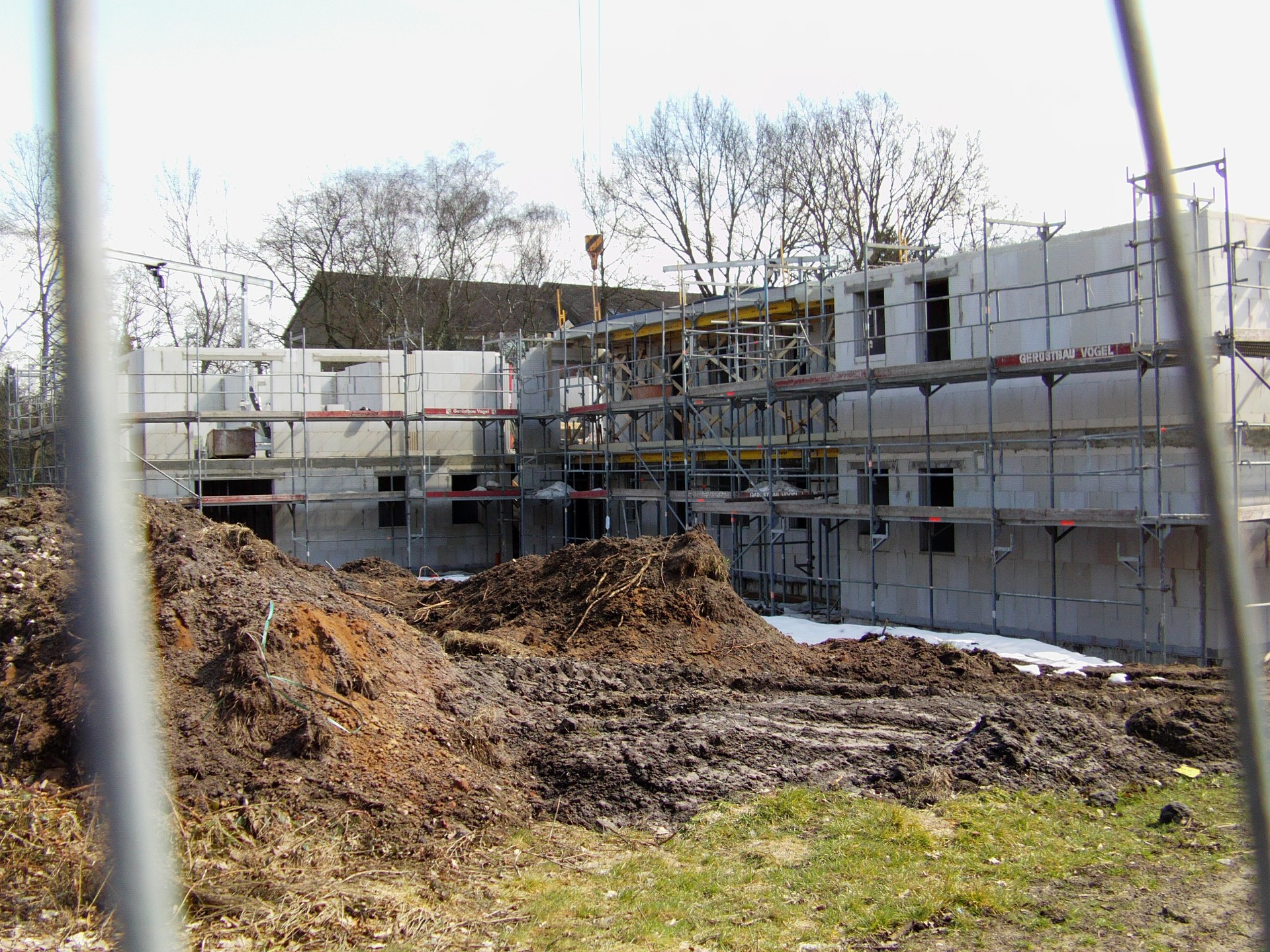 Baufortschritt April 2013